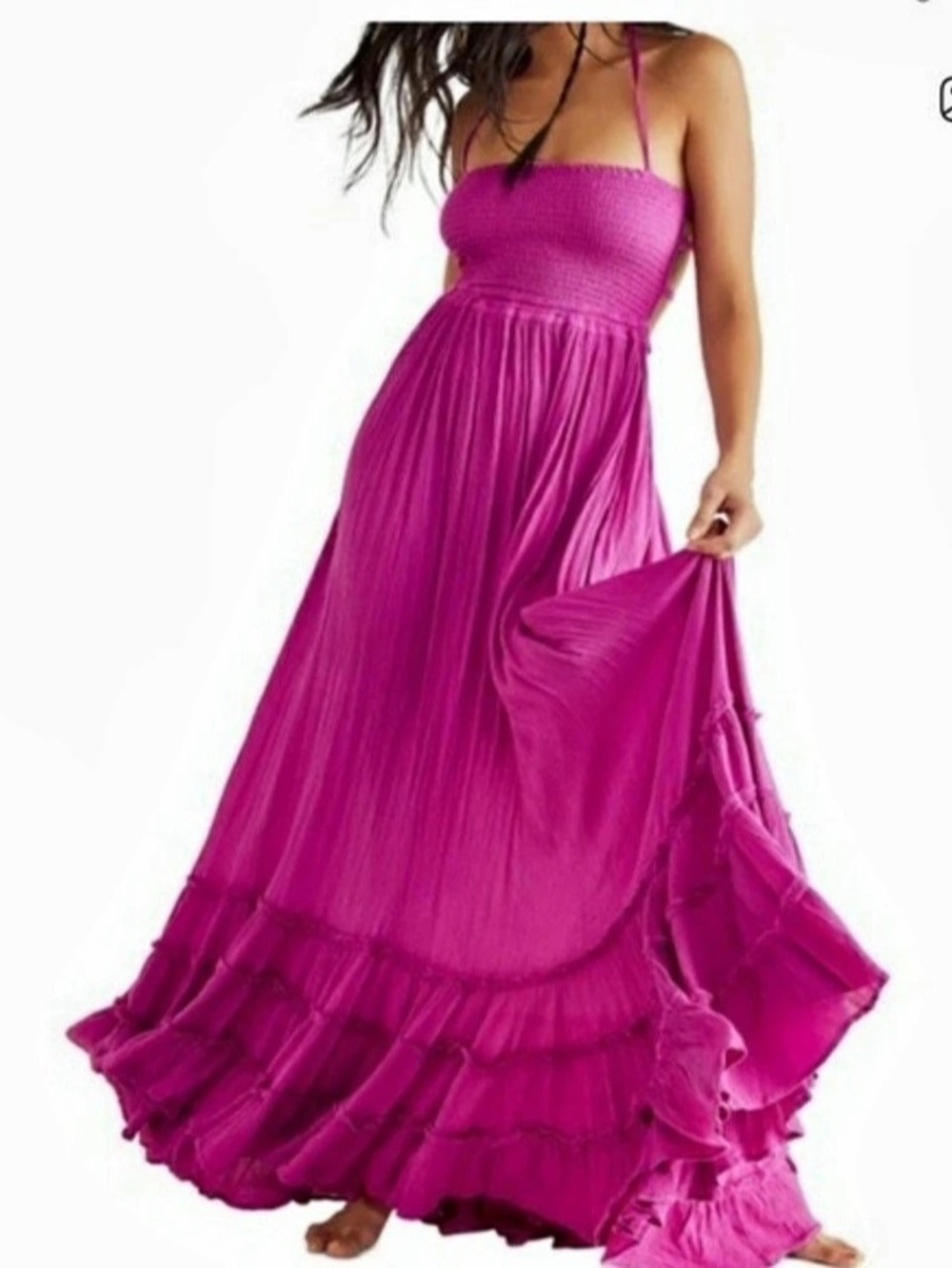Free People Extratropical
Smocked Maxi Dress Size XS NWT